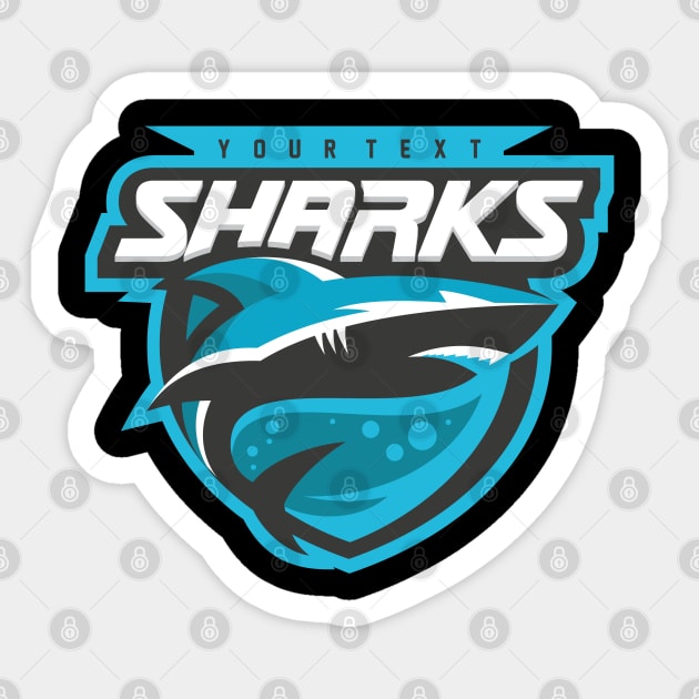 SHARKS Sticker by TEENIE DESIGN